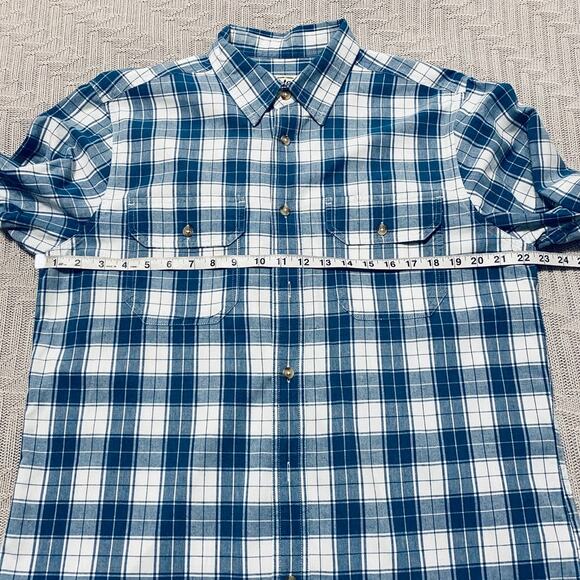 Orton Brothers blue plaid long sleeve button down - Picture 6 of 7